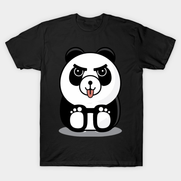 Baby Panda cute tongue out T-Shirt by Ed's Afrika